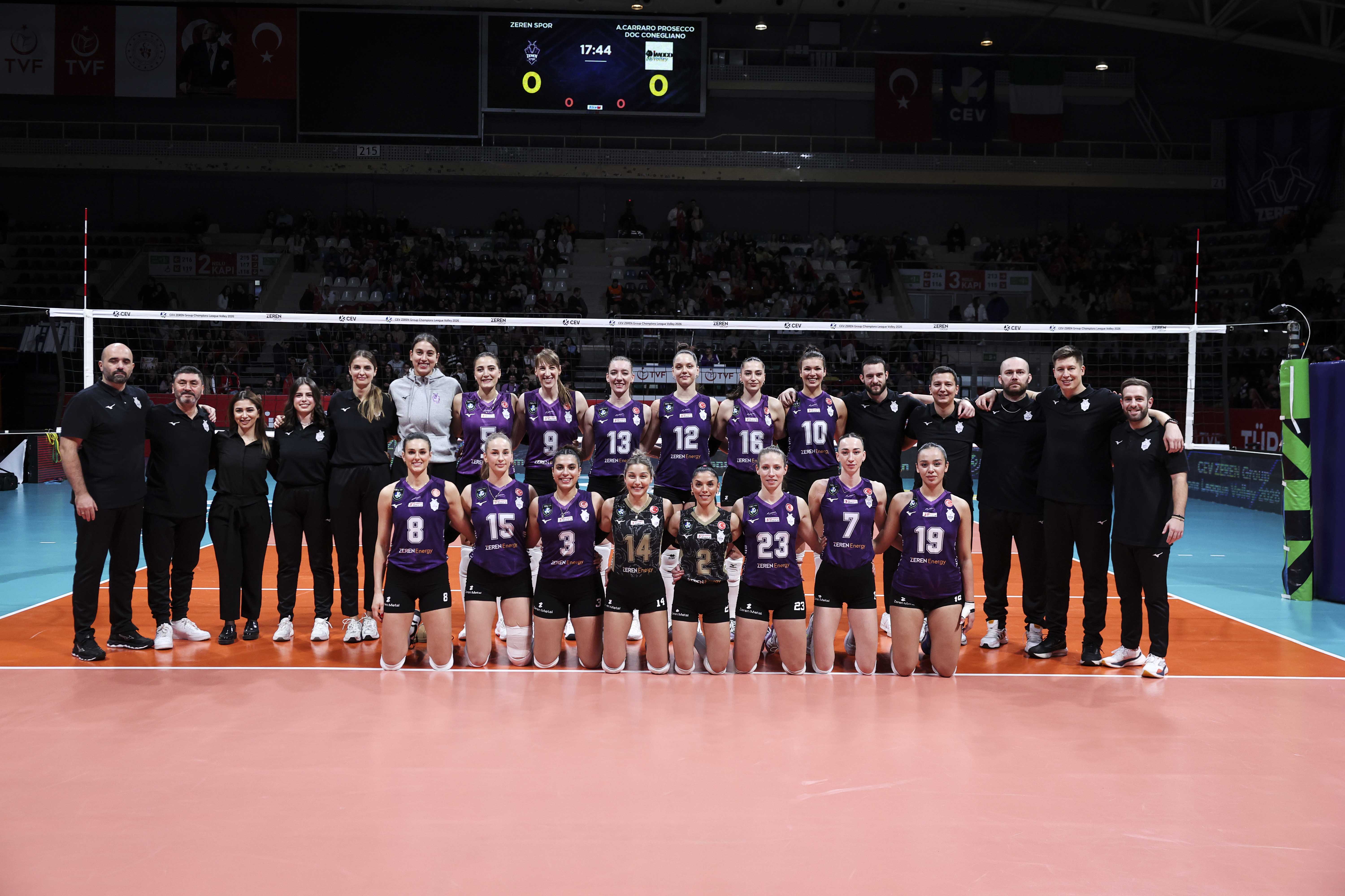 Zeren Spor Conegliano maç sonucu